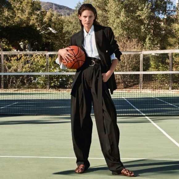 CÉLINE BLACK WOOL & CASHMERE JACKET & PANT SUIT SIZE 38 PHOEBE PHILO - Picture 3 of 16